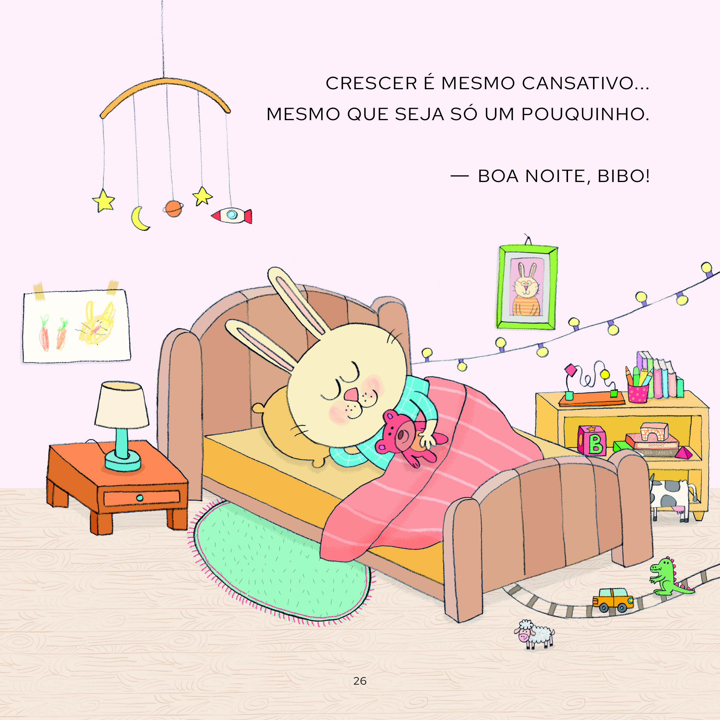 Ilustração de 'Bibo cresceu, mas só um pouquinho'